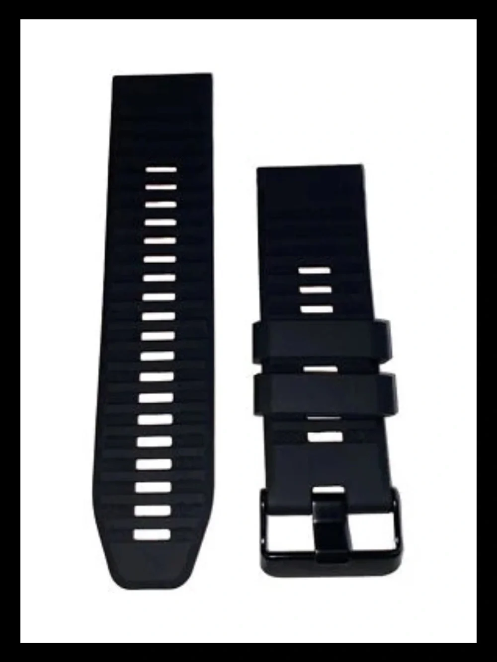 Watch Band 25mm Black Red Rubber Replacement 4 Nixon 51-30 Strap Garmin Silicone